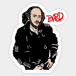 Bard Shakespeare Sticker